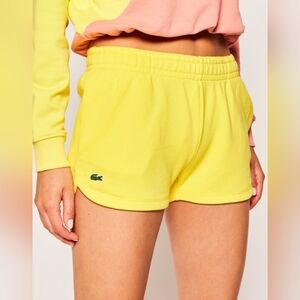 Lacoste Short de sport GF1553 7 Jaune Regular Fit